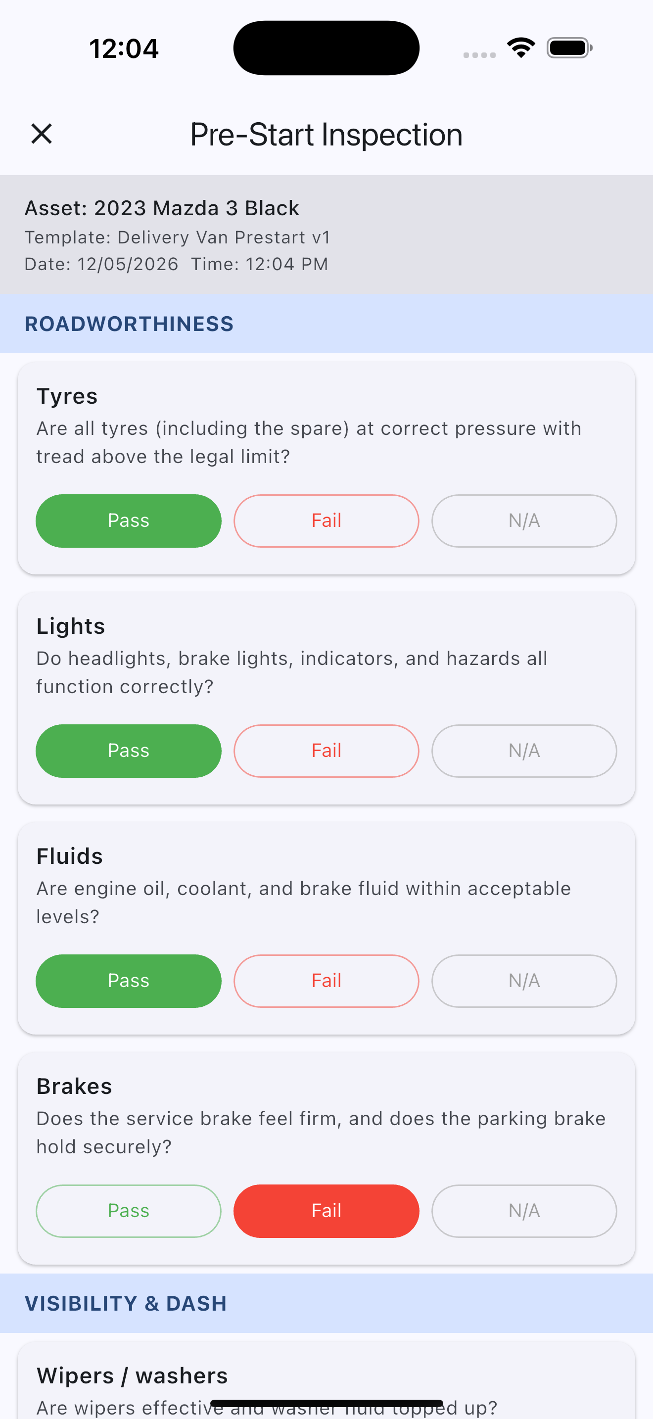 FlecBase mobile app capturing job-site photos and notes